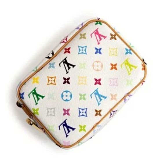Louis Vuitton Monogram Multicolor True Swapity Pouch Accessory Case Whit - Picture 5 of 9